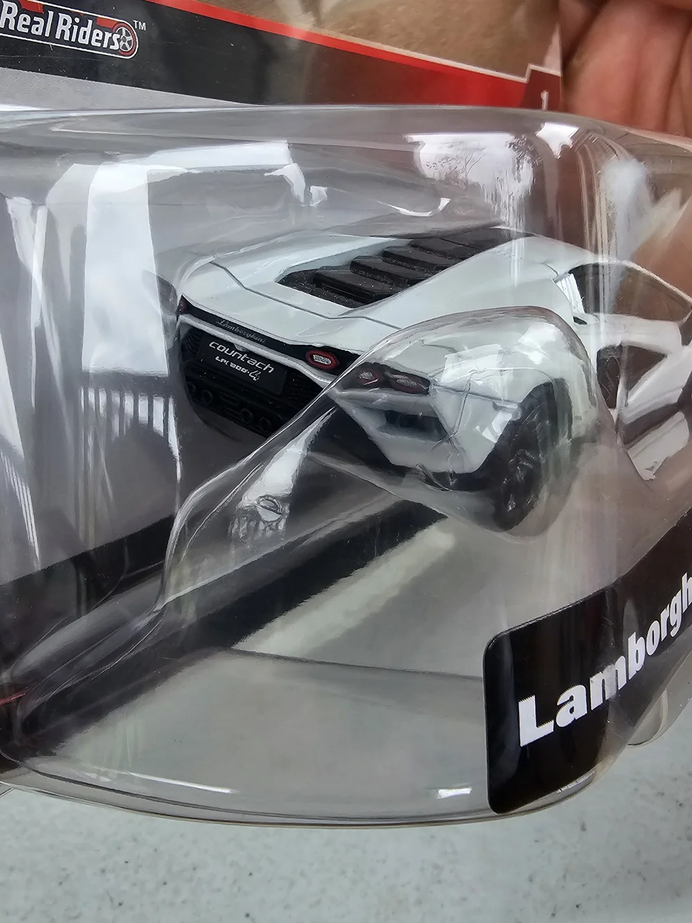 Riders by Lee White & Black Lamborghini Countach LPI 800-4 Die-Cast Toy